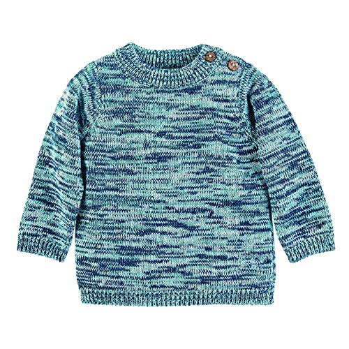 Sterntaler Unisex Kinder Strick-pullover Strickpullover mit elastischem H ftbund und elastischen B ndchen, Marine, 68 EU von Sterntaler