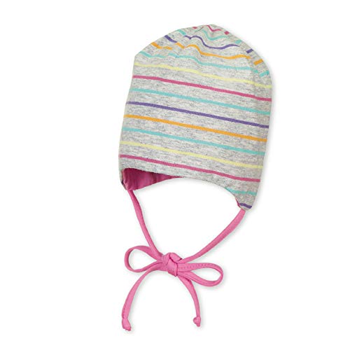 Sterntaler Wende-Beanie mit Bindebändern und Ohrenklappen, Grau (Silber 513) Größe: 43 von Sterntaler