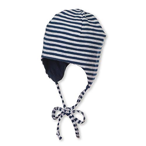 Sterntaler Baby - Jungen Bonnet Reversible M tze, Marine, 37 EU von Sterntaler