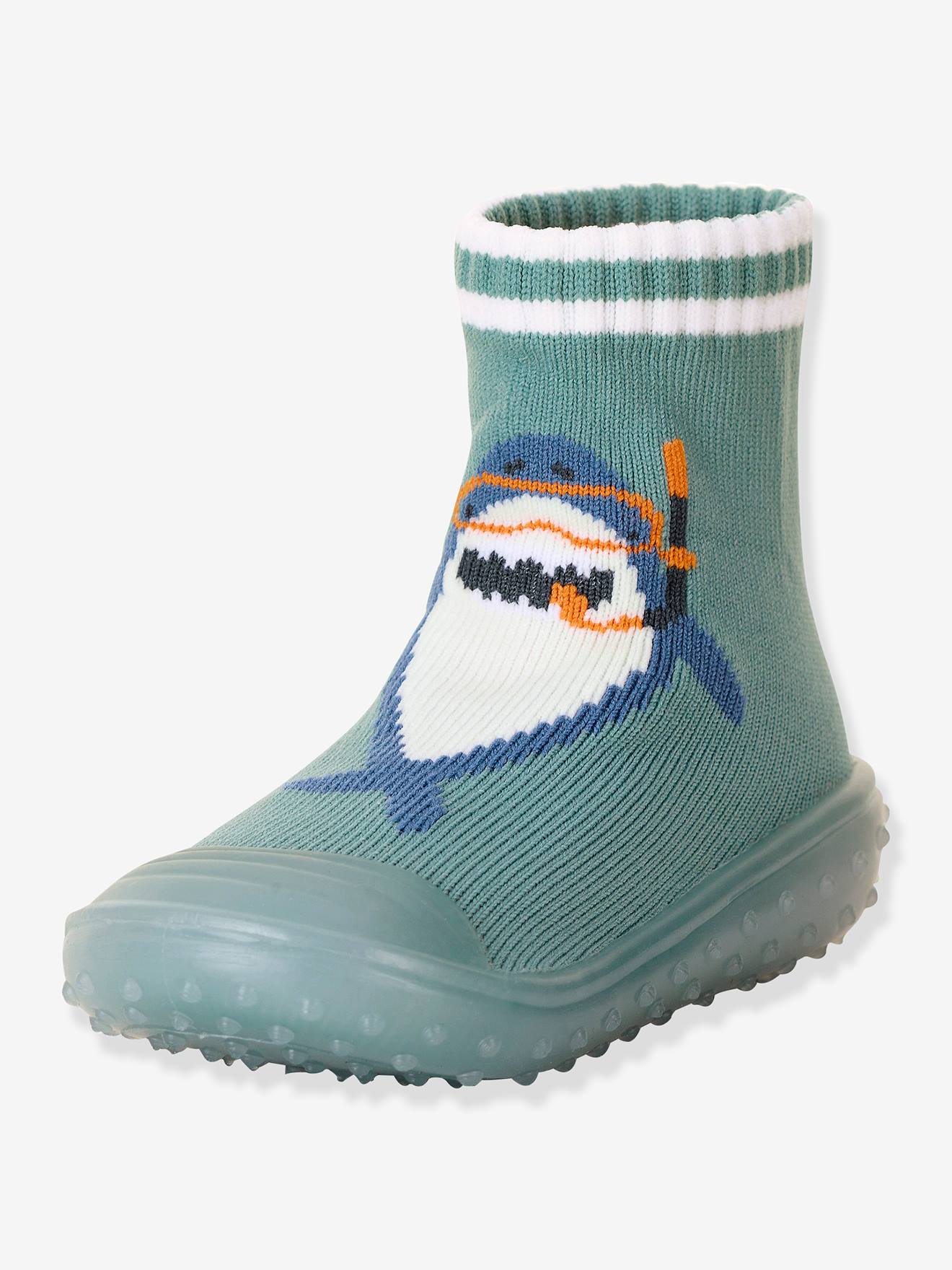 Stoppersocken Hai Jungen Sterntaler salbei von Sterntaler