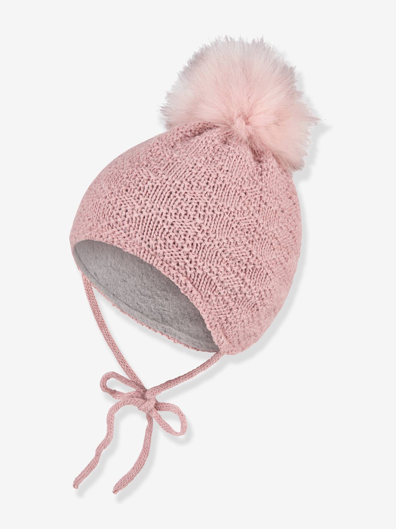 Strickmütze Pompon Struktur Mädchen Sterntaler pudrig von Sterntaler