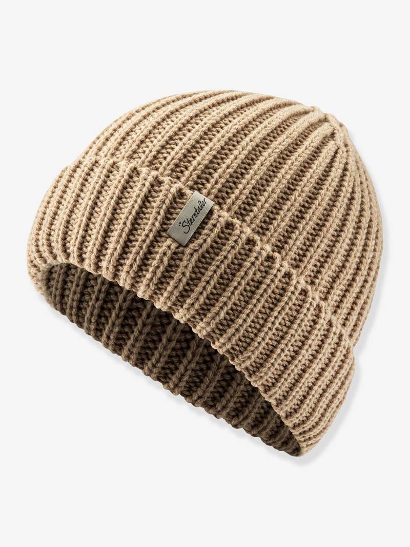 Strickmütze Ripp-Optik Umschlag Kinder Sterntaler sandfarben von Sterntaler