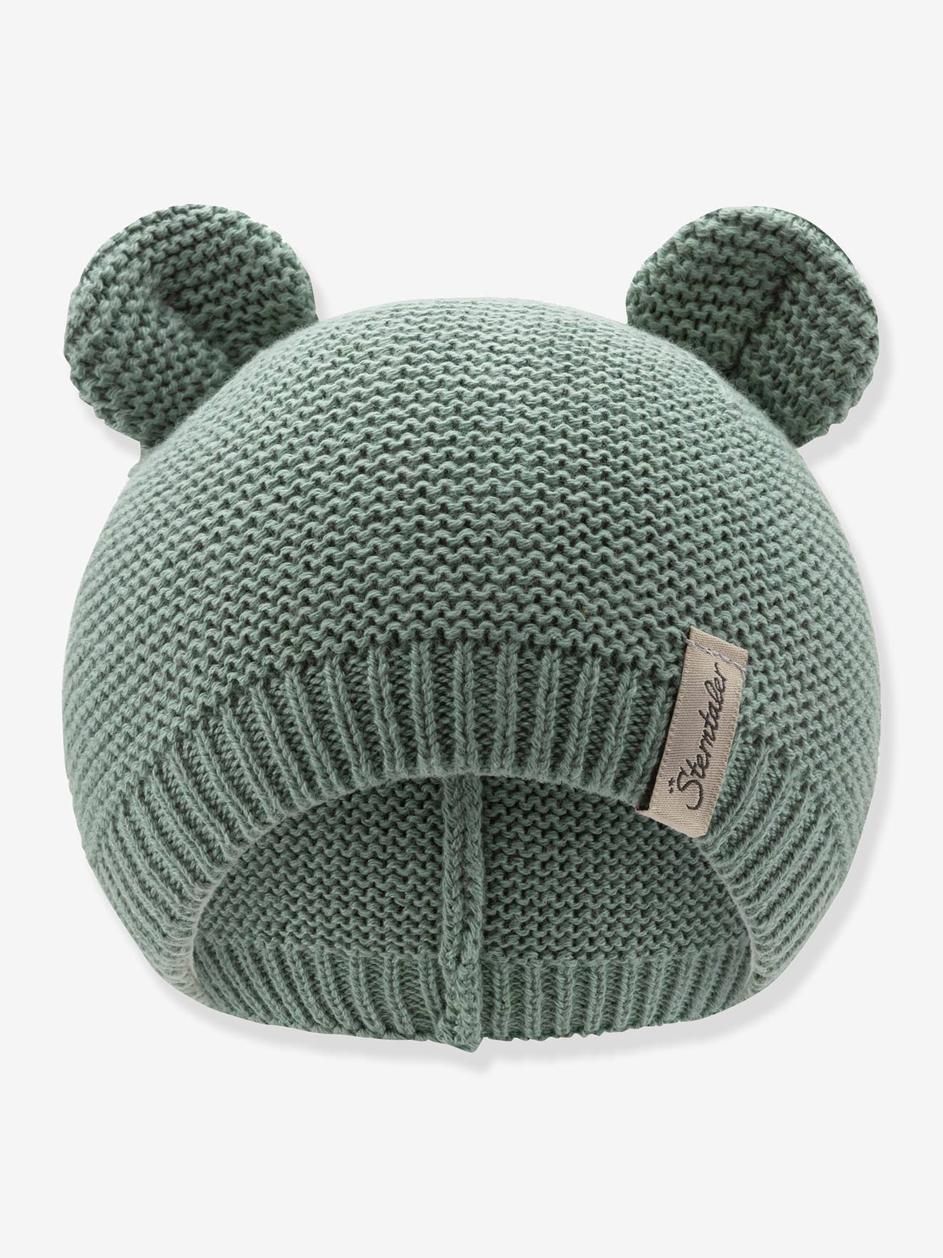 Strickmütze mit Ohren aus Bio-Baumwolle Kinder Sterntaler sandfarben von Sterntaler