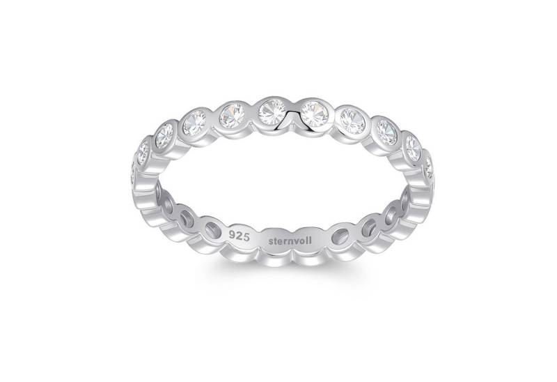 Sternvoll Fingerring Funkelnder Stapelring im Bubble-Design von Sternvoll