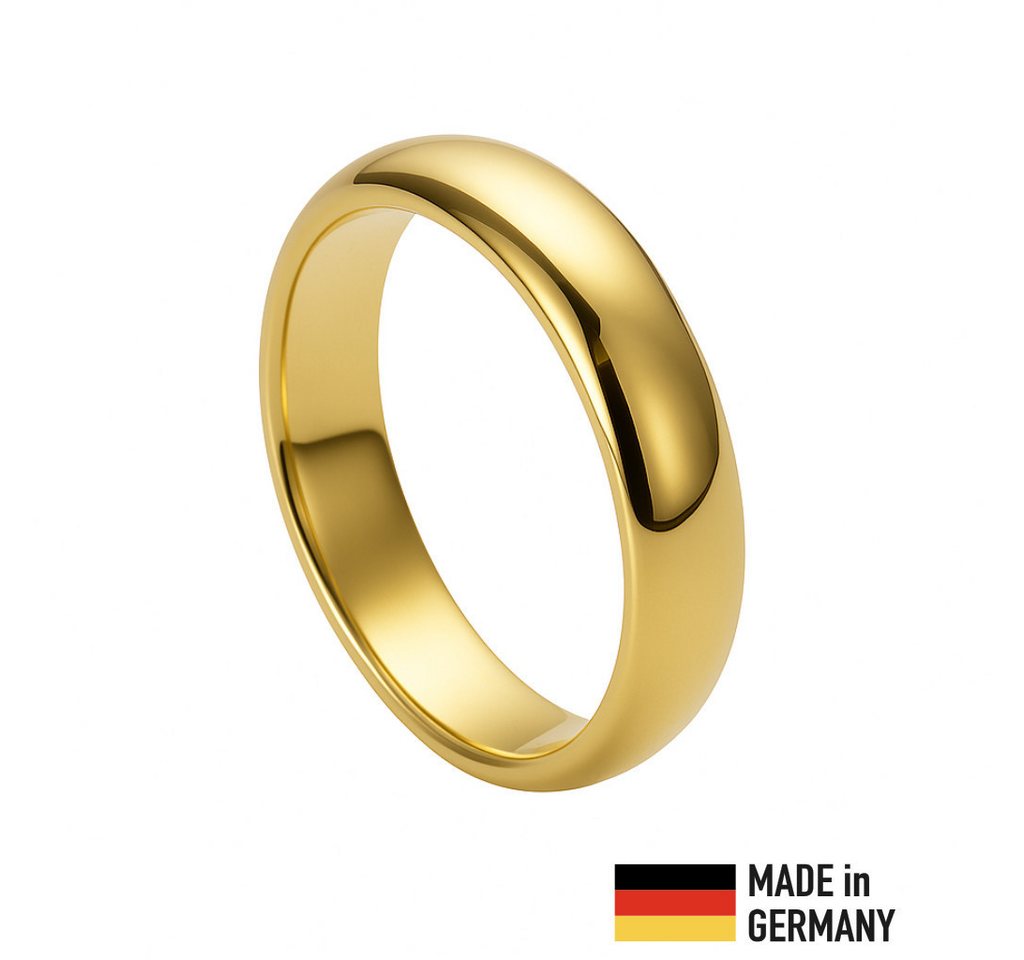 Sternvoll Fingerring Trauringe 585 Gold, Hochglanzpoliert, Handgefertigt in Stuttgart, Handgefertigt 585 Gold, Hochglanz, Klassisches Design von Sternvoll