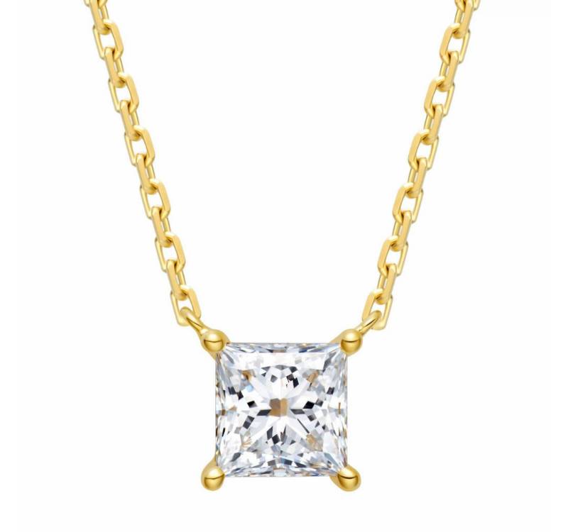 Sternvoll Goldkette 18K Gelbgold Collier 0.25 ct Prinzess-Diamant IGI von Sternvoll