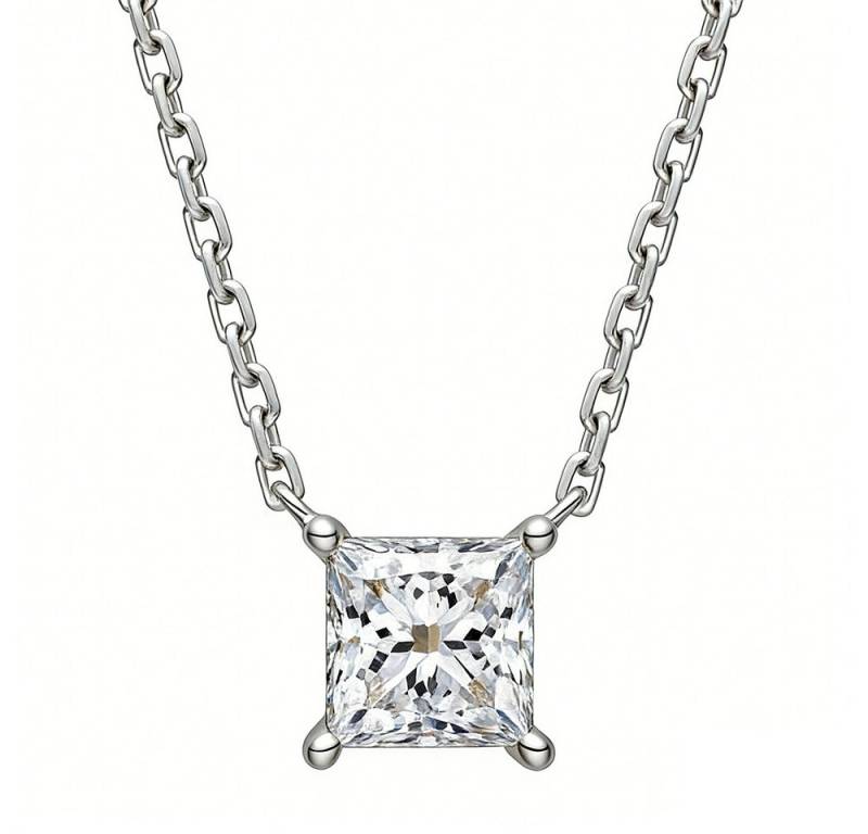 Sternvoll Goldkette 18K Gelbgold Collier 0.25 ct Prinzess-Diamant IGI von Sternvoll