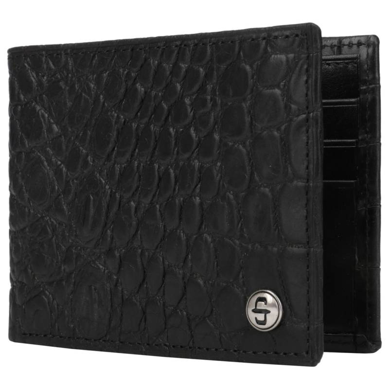 Croco Embossed Bi-Fold Leather Wallet von Stetson.eu