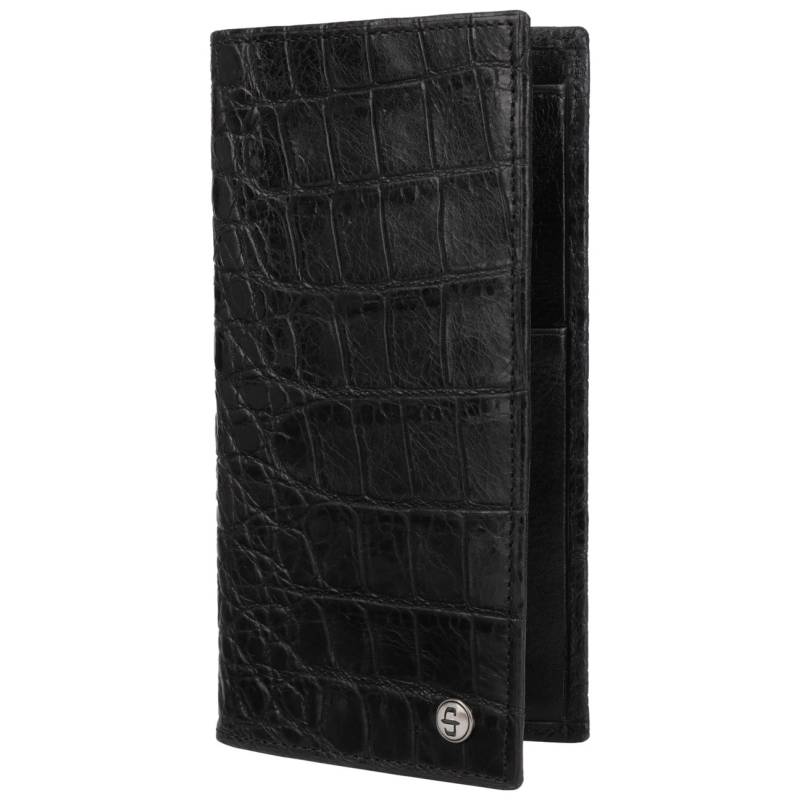 Croco Embossed Leather Checkbook von Stetson.eu