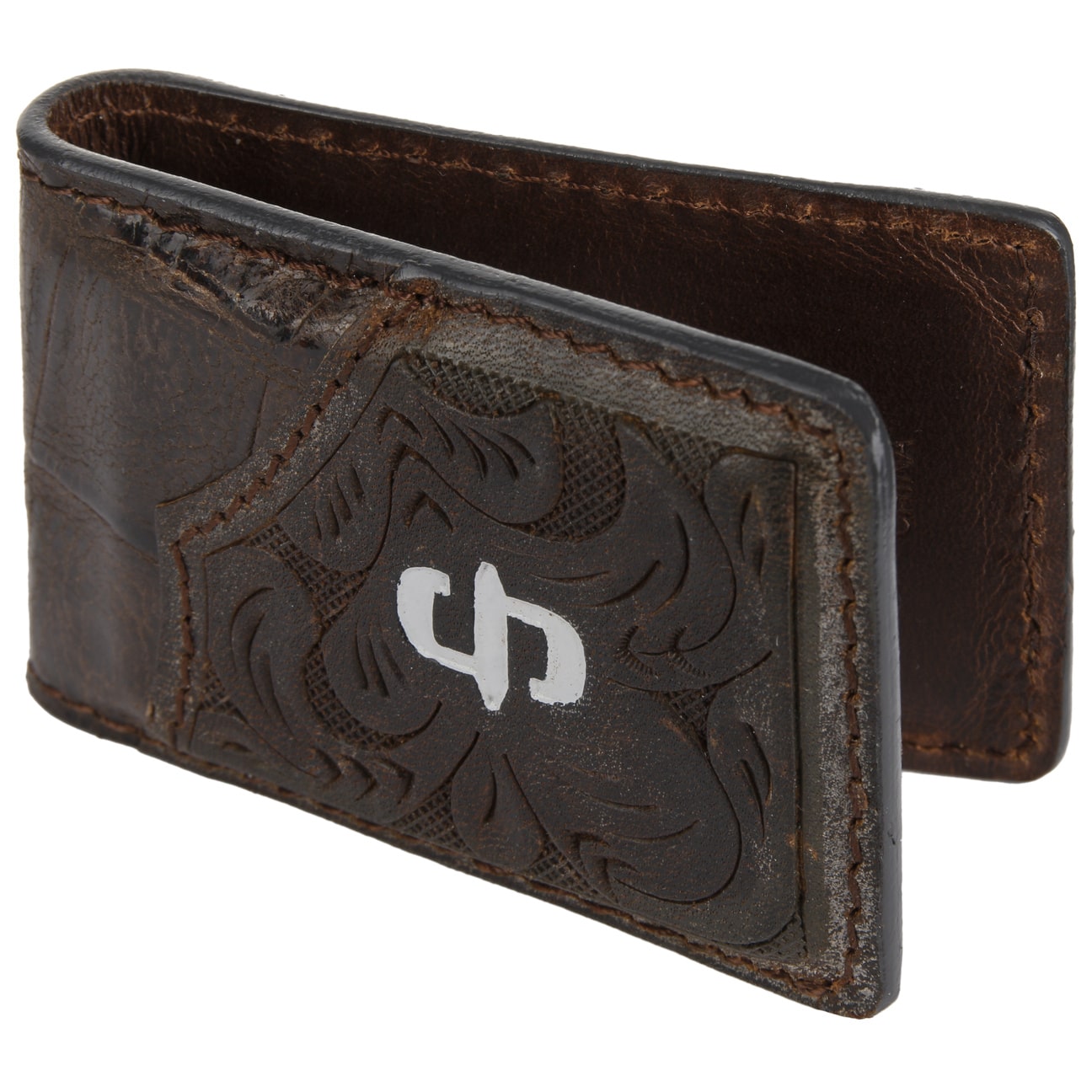 Croco Embossed Leather Money Clip II von Stetson.eu