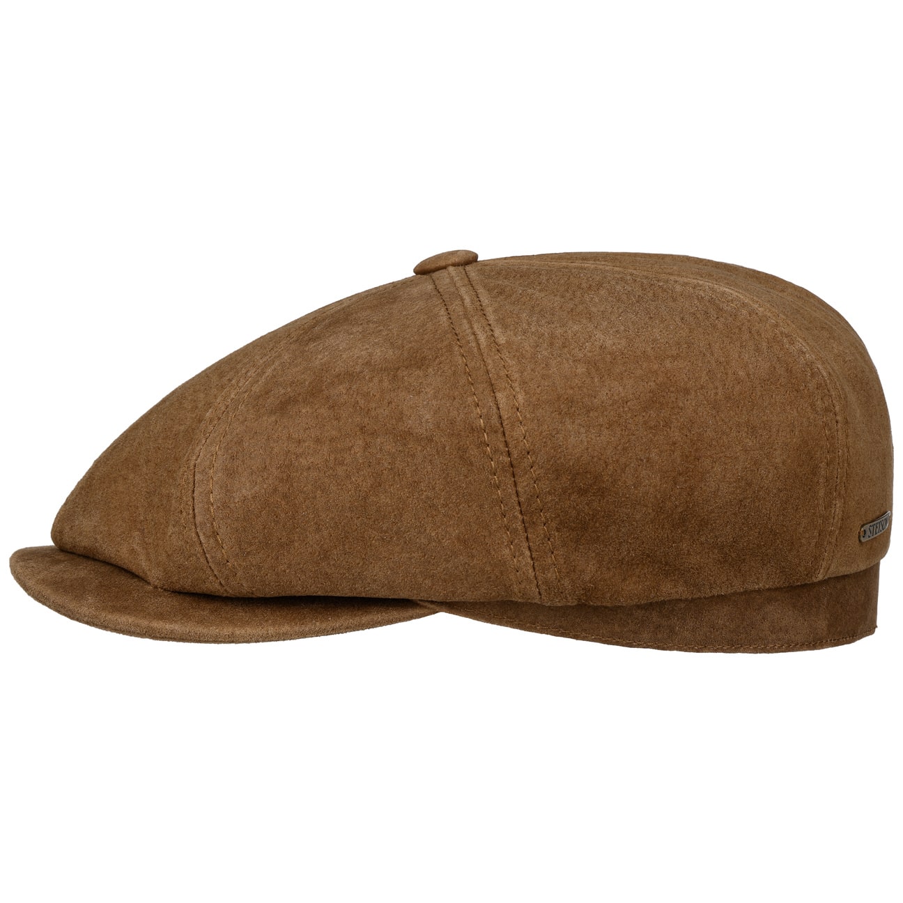 Hatteras Waxed Pigskin Flatcap von Stetson.eu