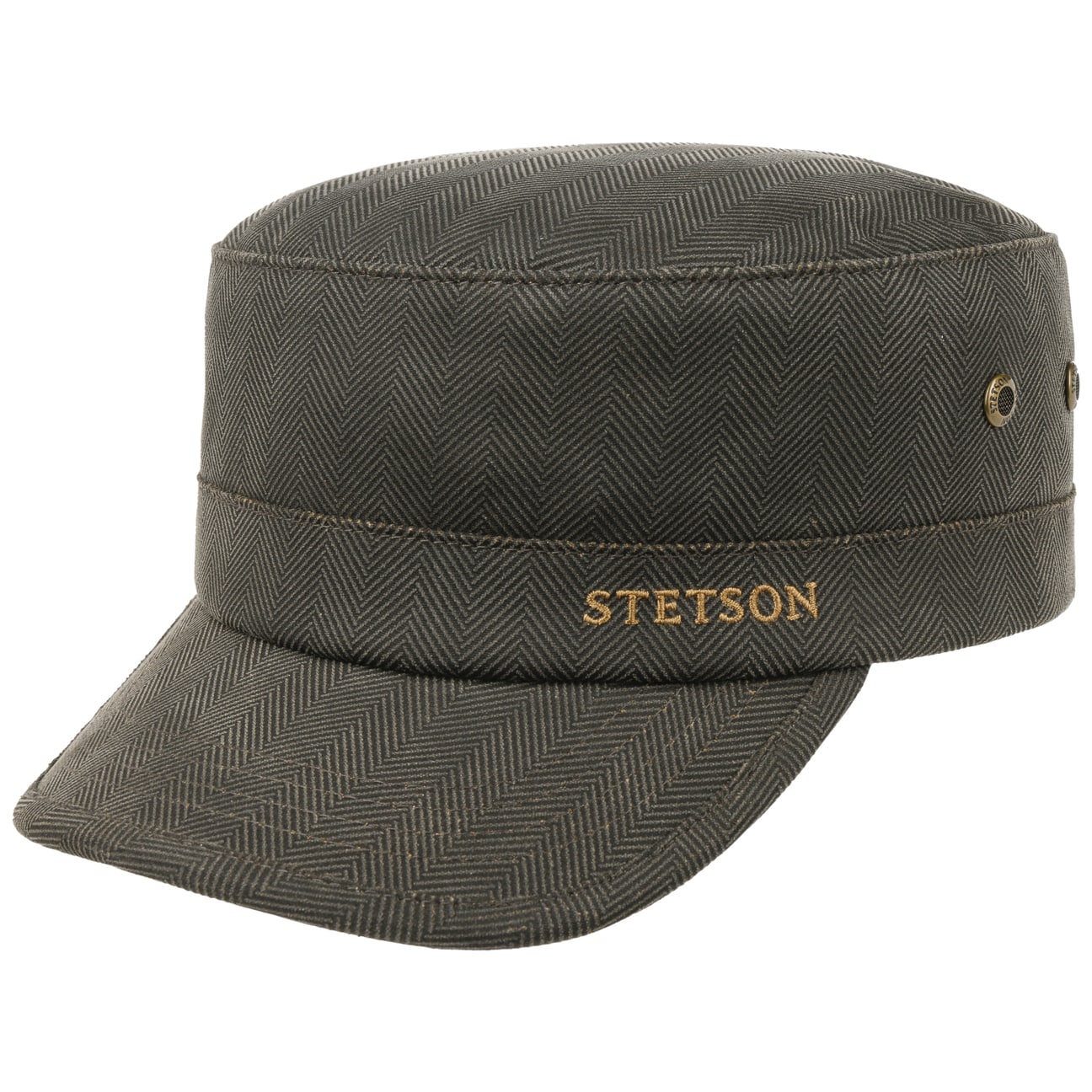 Herringbone Army Cap mit Futter von Stetson.eu