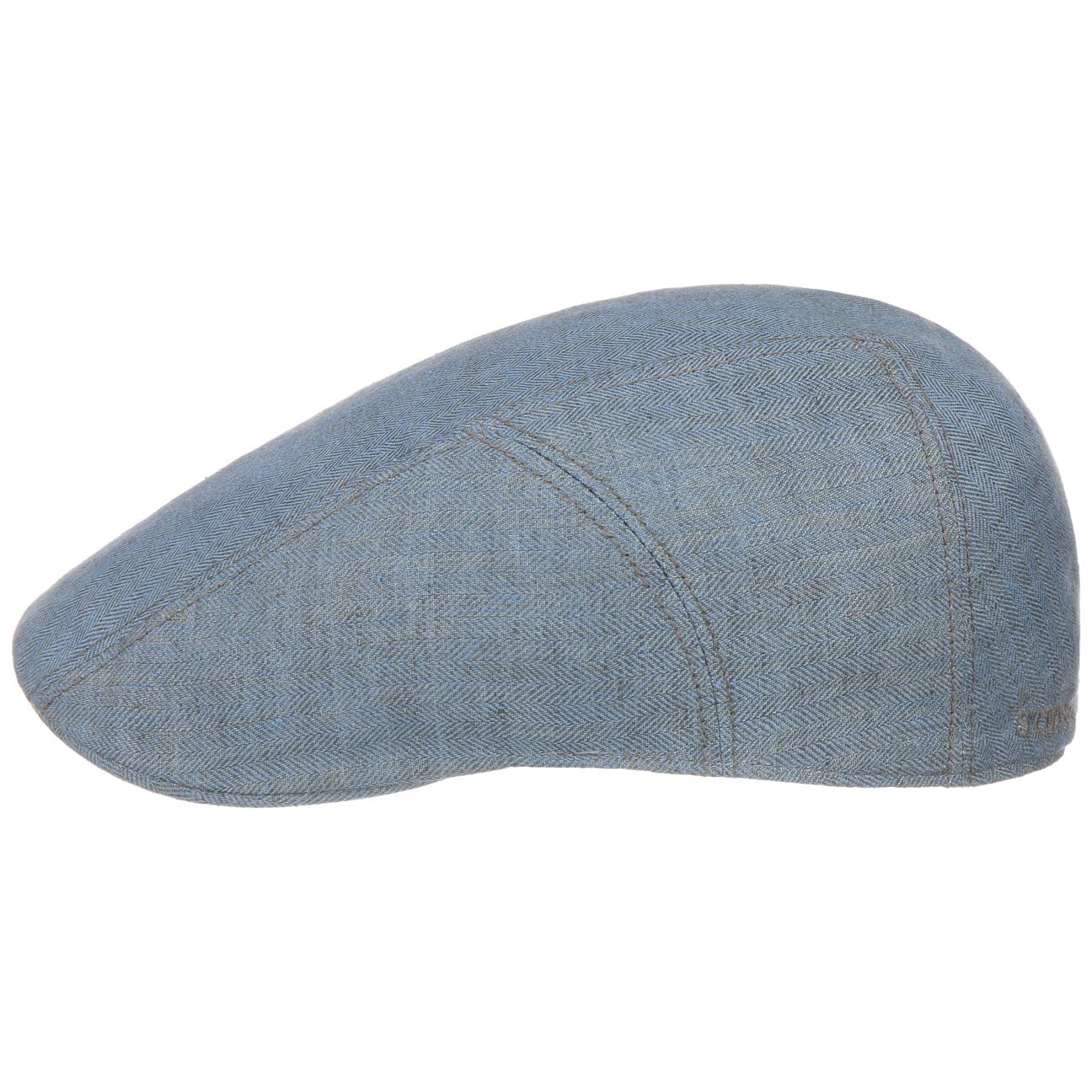 Herringbone Leinen Flatcap von Stetson.eu