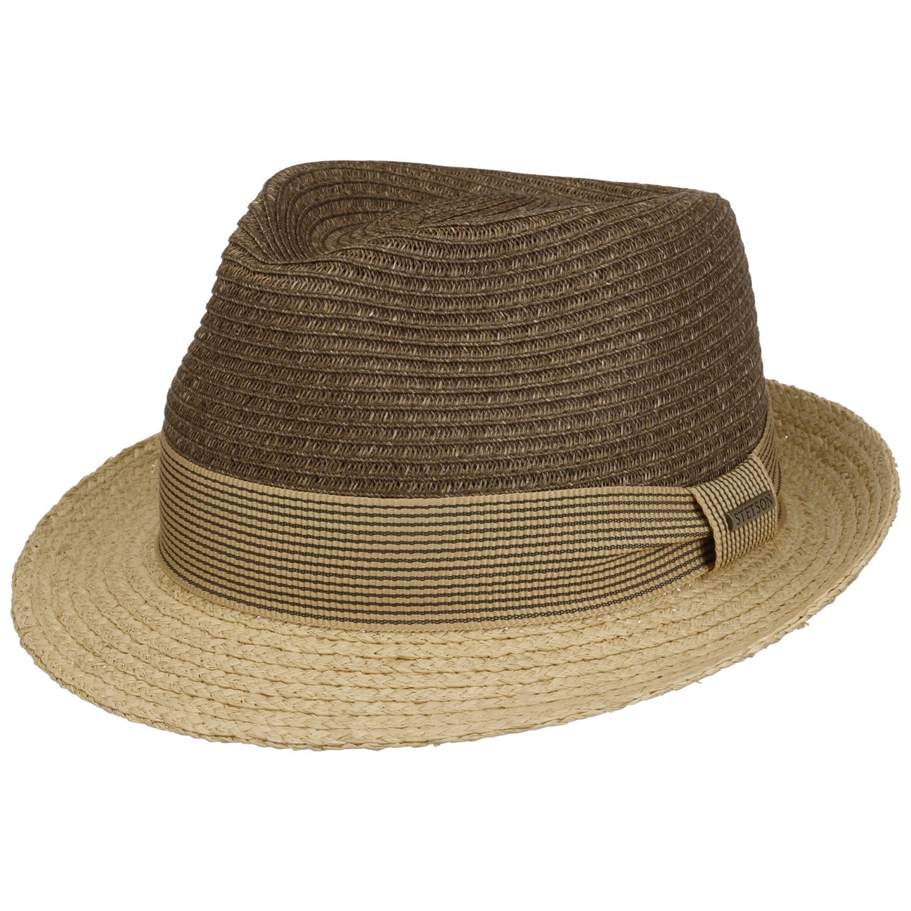 Twotone Toyo Trilby Raffiahut von Stetson.eu