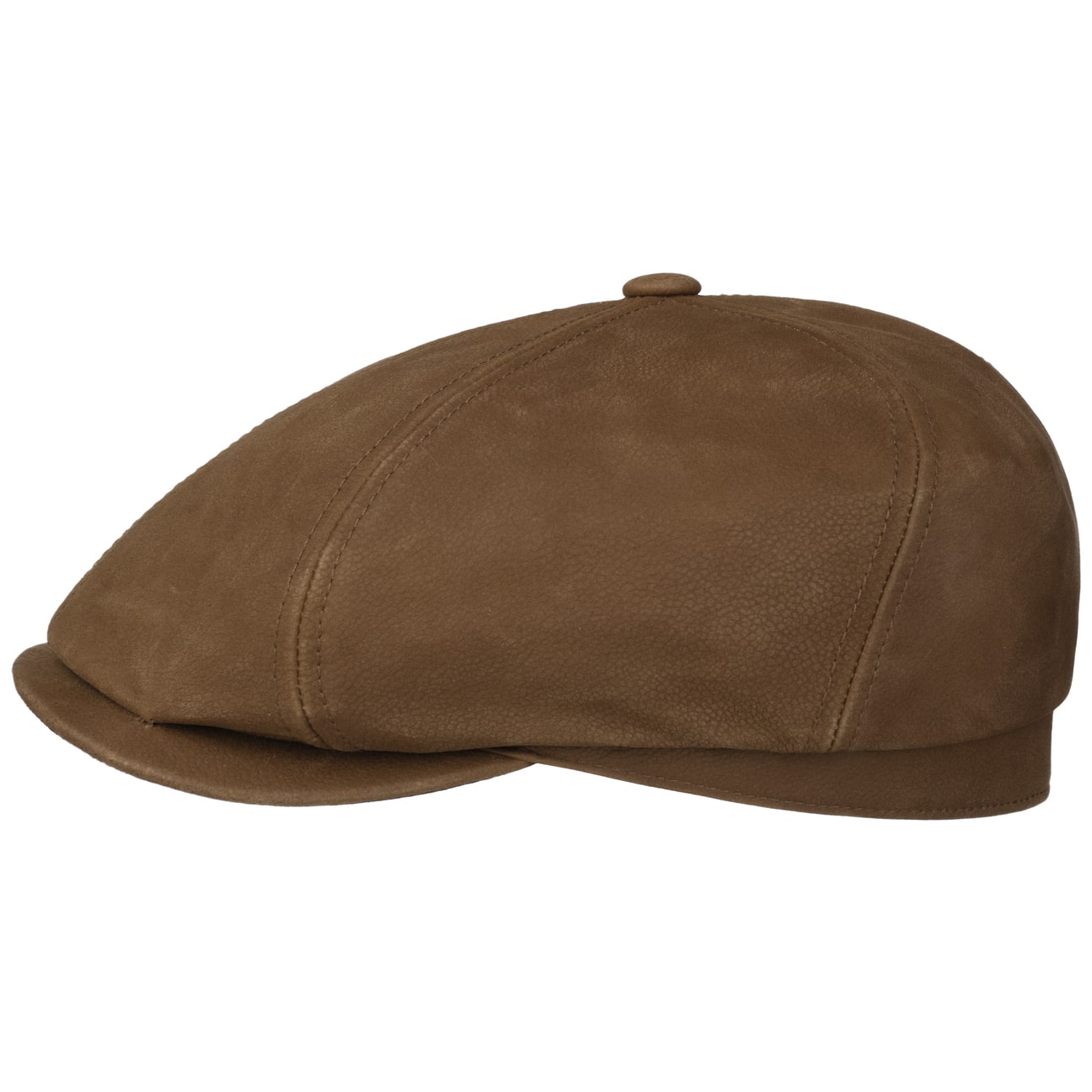 6 Panel Calf Leather Flatcap by Stetson von Stetson