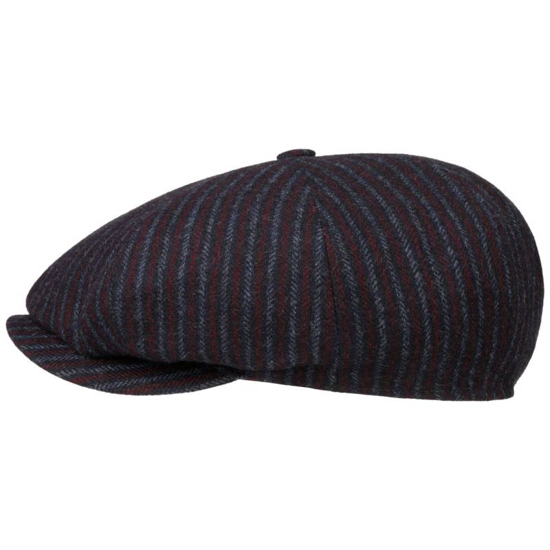 8 Panel Woolen Stripe Flatcap by Stetson von Stetson
