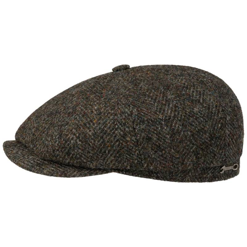 Hatteras Dark Herringbone Flatcap by Stetson von Stetson