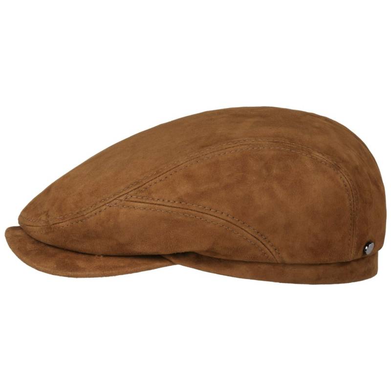 Goat Suede Flatcap by Stetson von Stetson