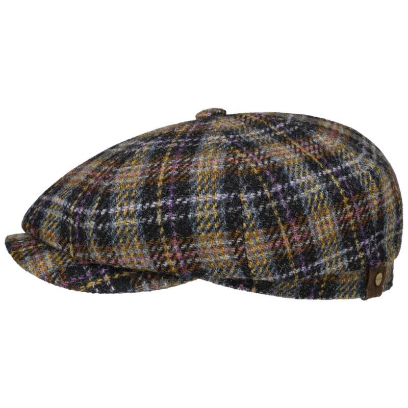 Hatteras Check Harris Tweed Flatcap by Stetson von Stetson