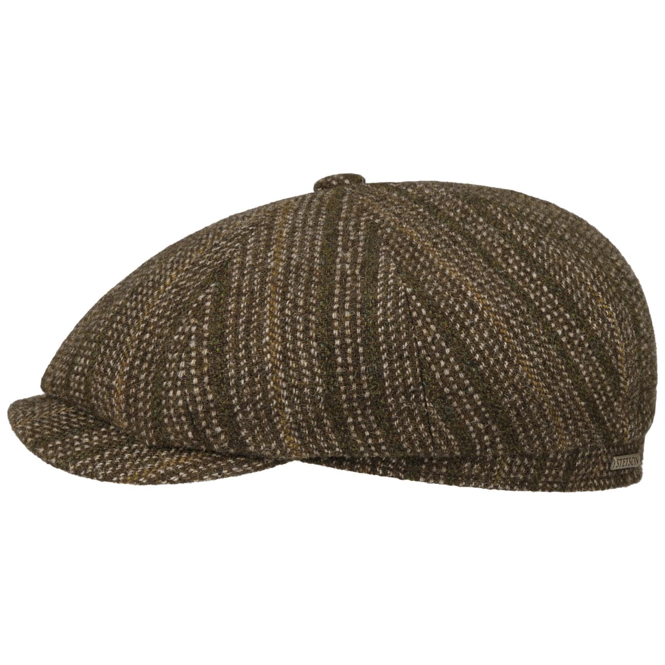 Hatteras Herringbone Stripe Flatcap by Stetson von Stetson