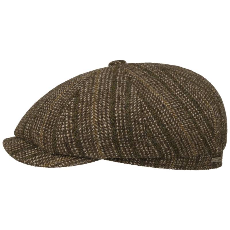 Hatteras Herringbone Stripe Flatcap by Stetson von Stetson