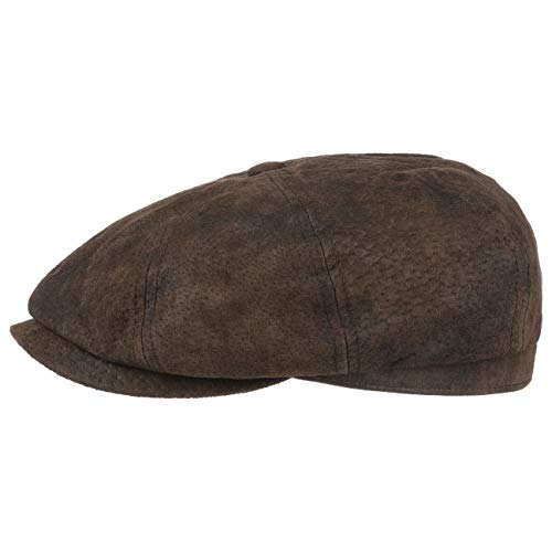 STETSON Hatteras Pigskin Herren Cap – Caps Typ Gavroche mit Visier, Futter Frühling Sommer, braun, XX-Large von Stetson