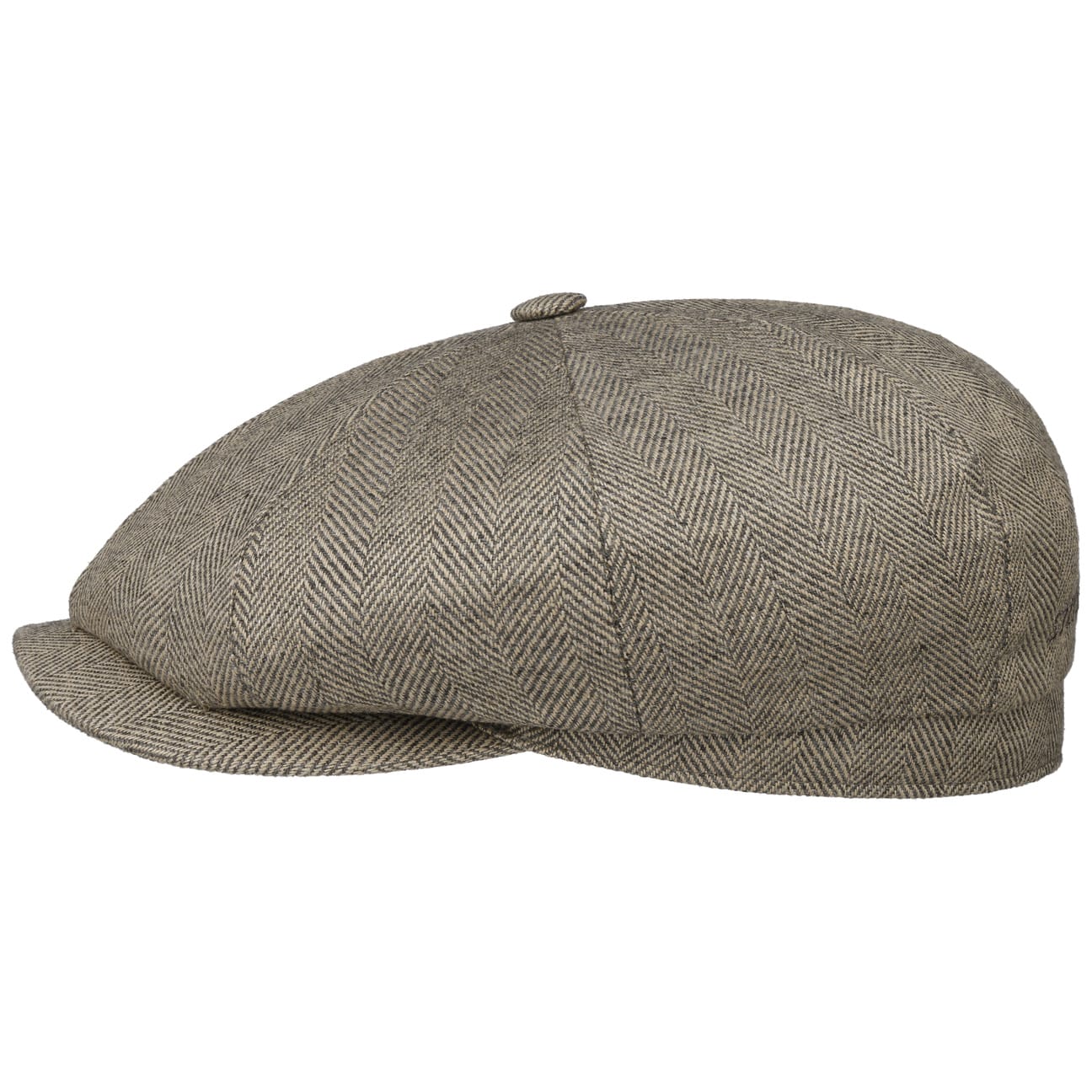 Hatteras Organic Herringbone Flatcap by Stetson von Stetson