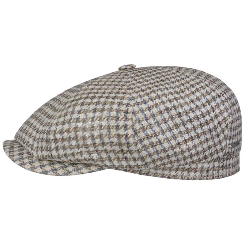 Hatteras Tweed Houndstooth Flatcap by Stetson von Stetson