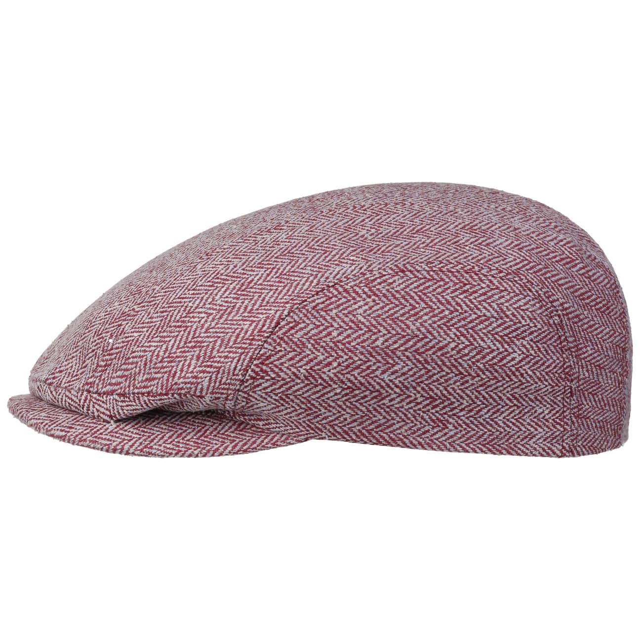 Herringbone Silk Driver Flatcap by Stetson von Stetson