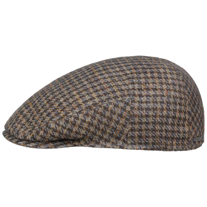 Houndstooth Tweed Driver Flatcap by Stetson von Stetson