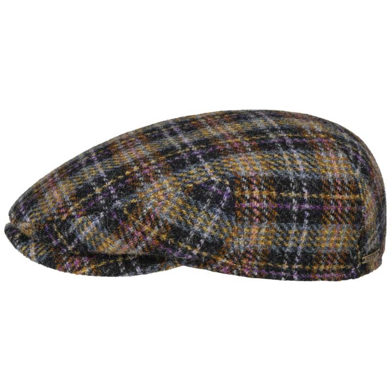 Kent Check Harris Tweed Flatcap by Stetson von Stetson