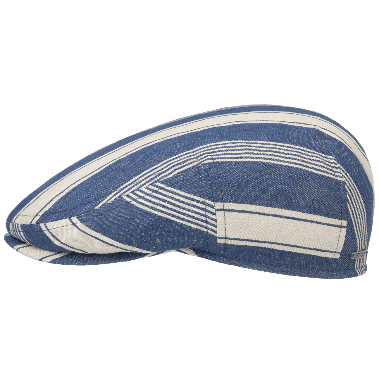 Kent Twotone Stripes Flatcap by Stetson von Stetson