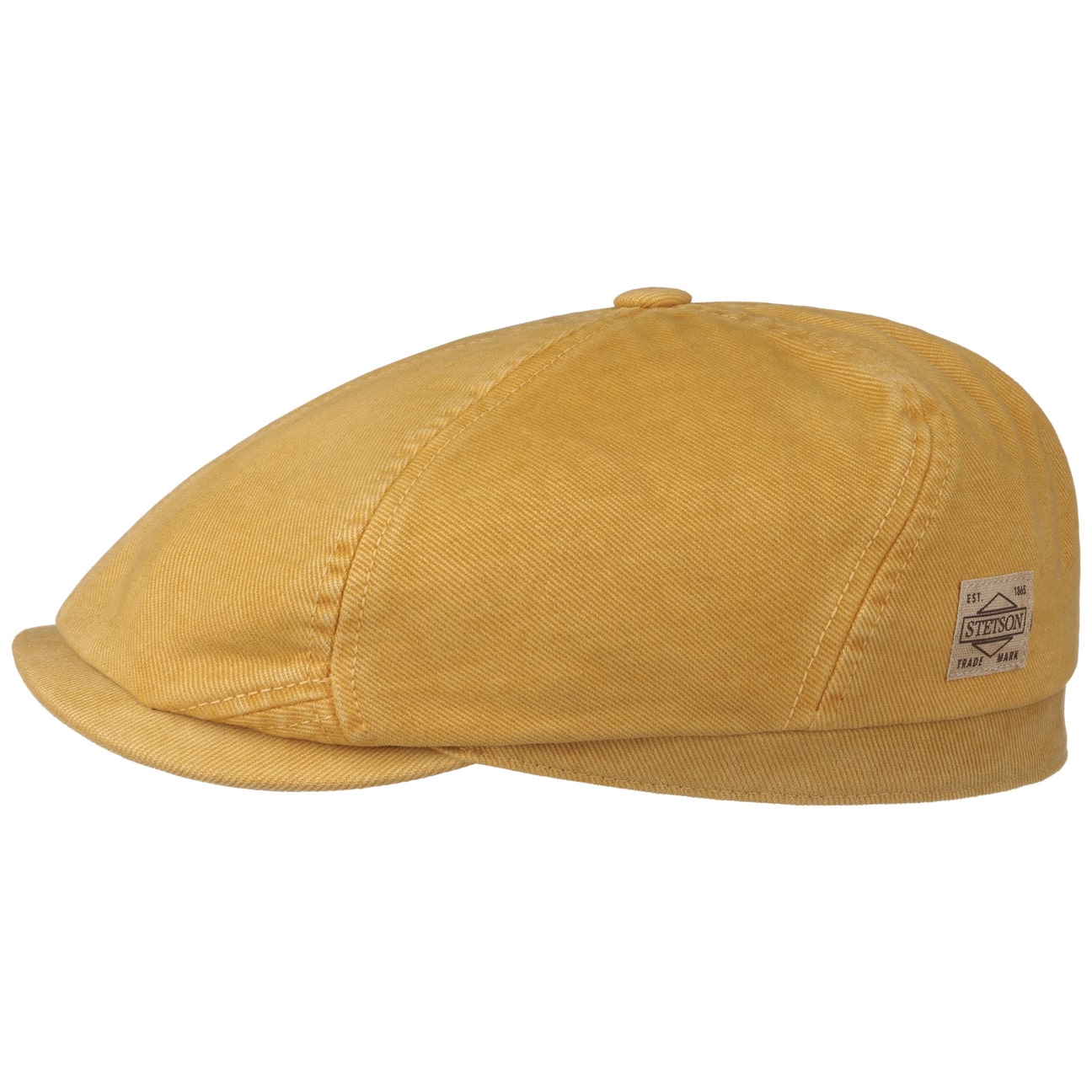 Soft Cotton 6 Panel Flatcap by Stetson von Stetson