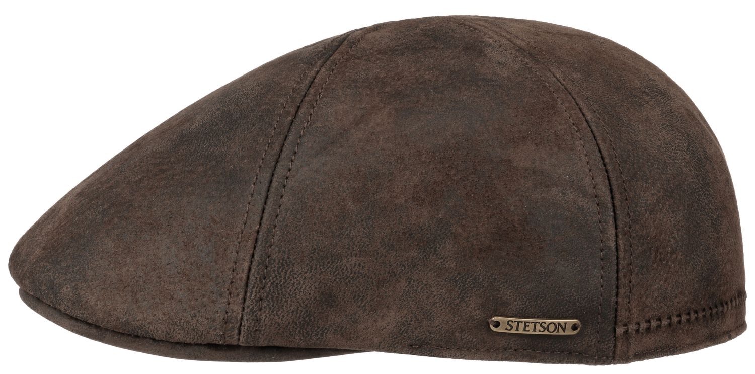 Stetson 6-teilige Leder-Schiebermütze Texas von Stetson