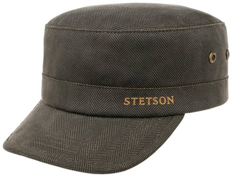 Stetson Army Cap Army Cap Herringbone mit Fischgrat-Muster von Stetson