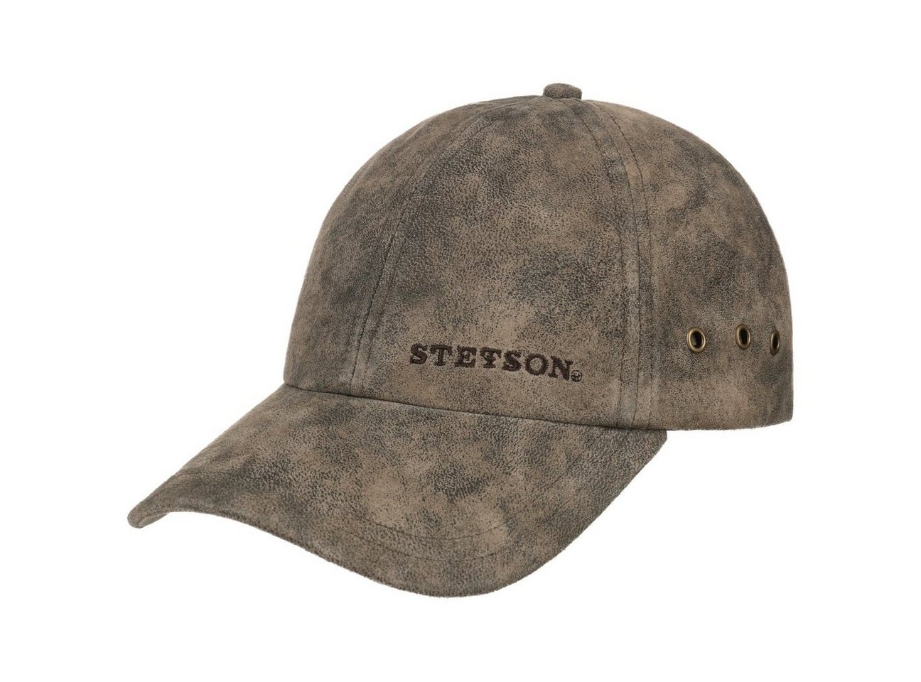 Stetson Baseball Cap (1-St) Ledercap Metallschnalle von Stetson