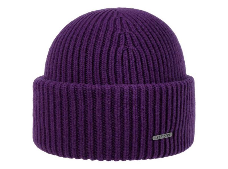 Stetson Beanie (1-St) Mütze mit Umschlag, Made in Italy von Stetson