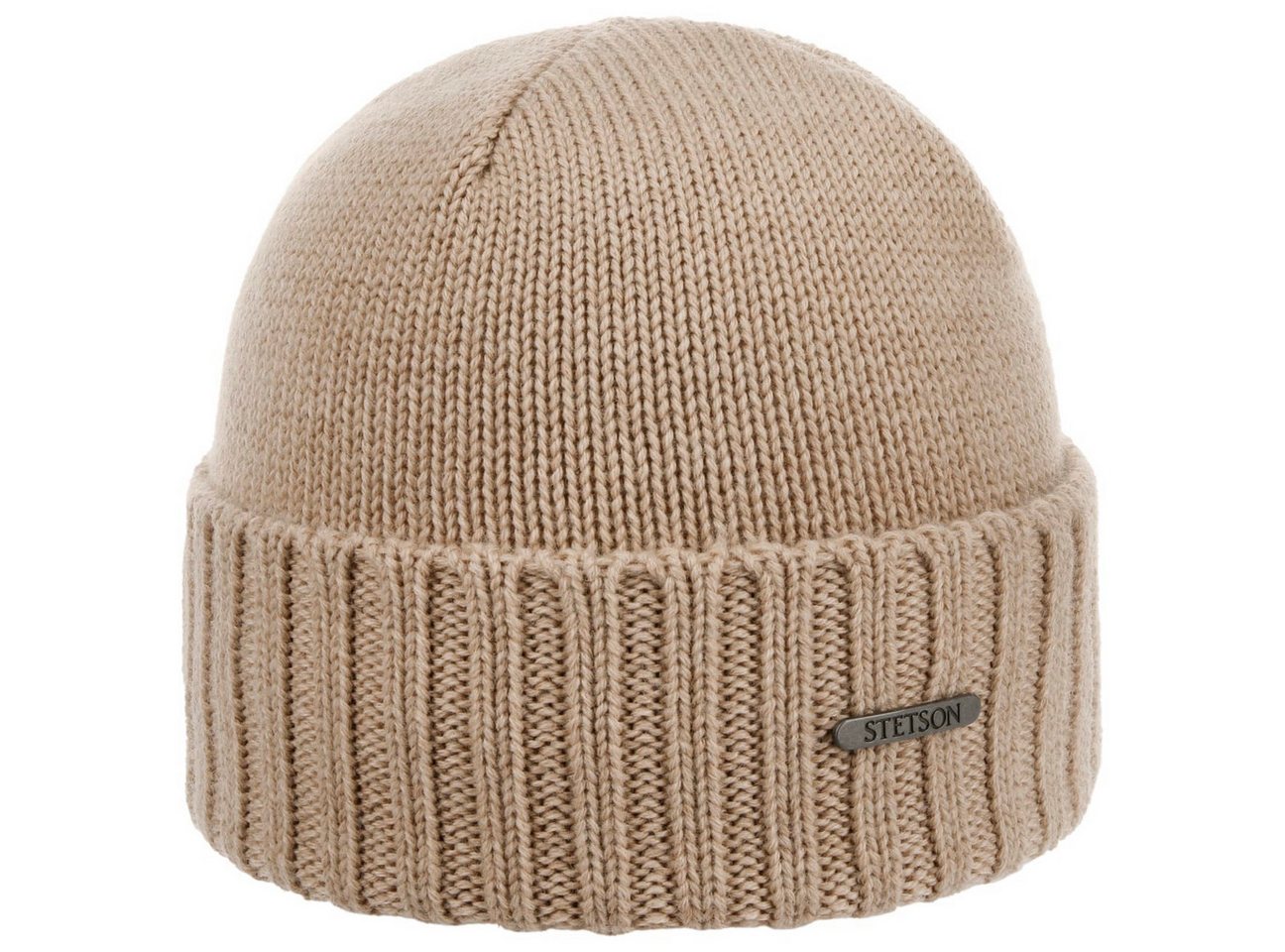 Stetson Beanie (1-St) Strickmütze mit Umschlag, Made in Italy von Stetson