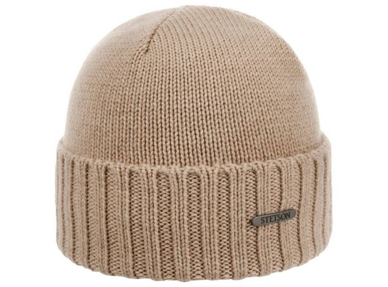Stetson Beanie (1-St) Strickmütze mit Umschlag, Made in Italy von Stetson