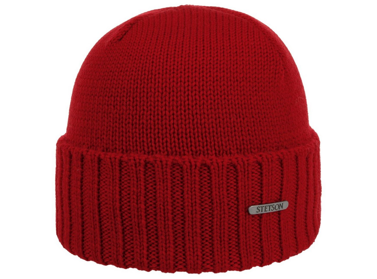 Stetson Beanie (1-St) Strickmütze mit Umschlag, Made in Italy von Stetson