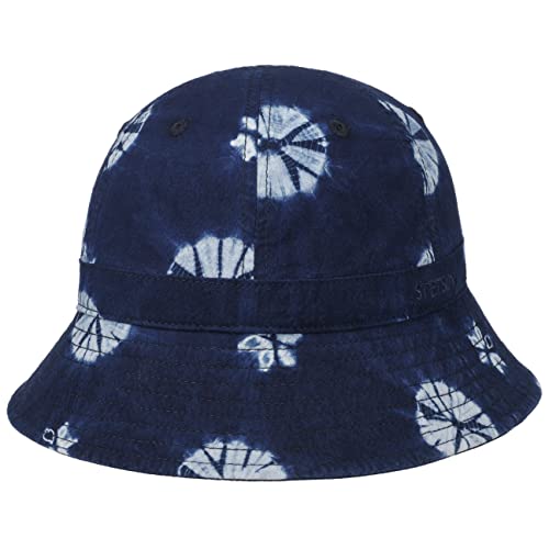 Stetson Calesta Stoffhut - Dunkelblauer Hut aus Baumwolle - Glockenform - Sommerhut für Damen - Geblümt Mehrfarbig - Frühjahr bis Herbst dunkelblau M (56-57 cm) von Stetson
