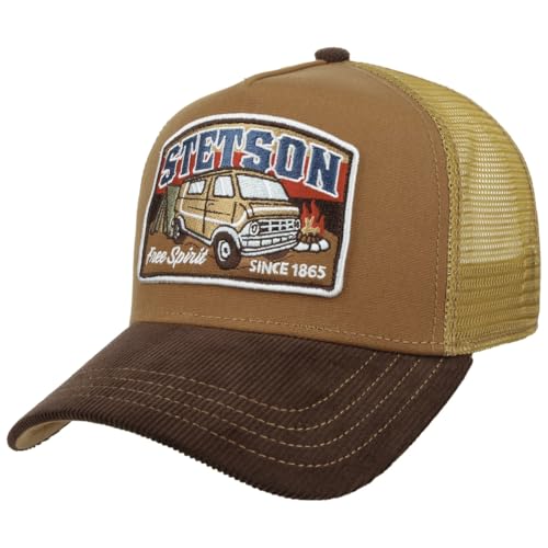 Stetson by The Campfire Trucker Cap Small - Kinder-Baseballcap mit Snapback-Verschluss - Vielseitige Saisonnutzung braun One Size von Stetson