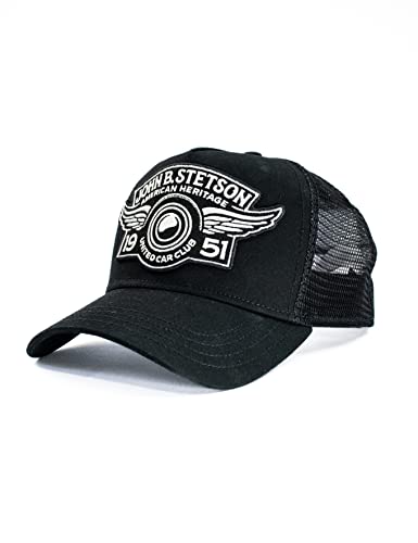 Stetson Car Club Trucker Cap Damen/Herren - Sommer/Winter schwarz-schwarz One Size von Stetson