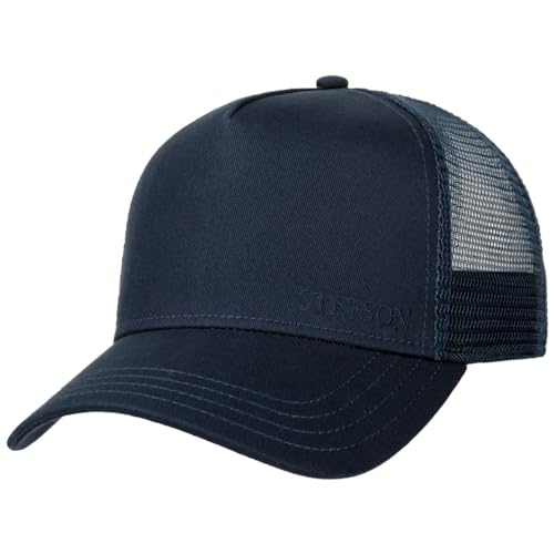 Stetson Classic Cotton Trucker Cap - Truckercap Herren/Damen - Basecap mit Baumwolle - One Size 56-60 cm - Meshcap Frühjahr/Sommer - Baseballcap dunkelblau One Size von Stetson