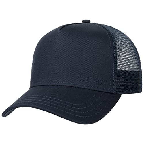 Stetson Classic Cotton Trucker Cap - Truckercap Herren/Damen - Basecap mit Baumwolle - One Size - Meshcap Frühjahr/Sommer - Baseballcap dunkelblau One Size Small von Stetson