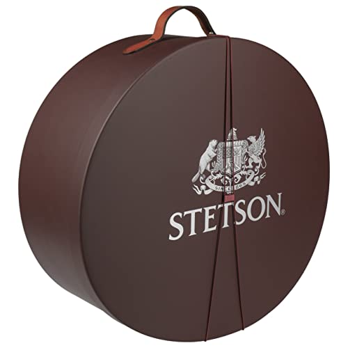 Stetson Classic Hutkoffer Hutbox Hutschachtel Herren/Damen - Made in The EU,Made Spain Herbst-Winter Frühling-Sommer - One Size braun von Stetson