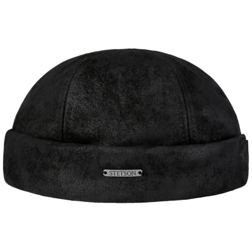 Stetson Classic Pigskin Dockermütze Herren Sommer schwarz L (58-59 cm) von Stetson