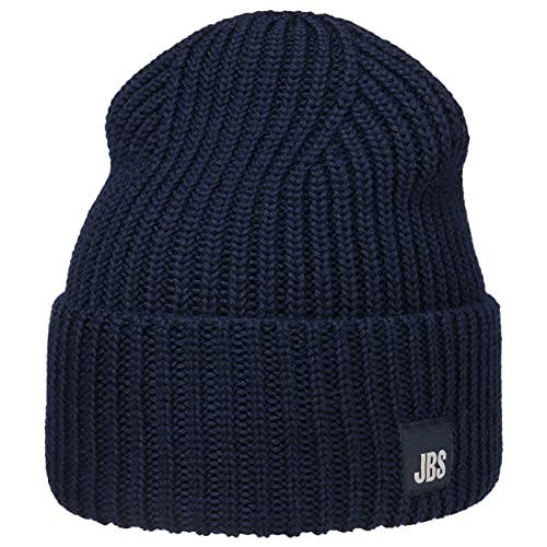 Stetson Classic Umschlagmütze Strickmütze Beanie Wintermütze Wollmütze Damen/Herren - Made in Italy mit Umschlag, Umschlag Herbst-Winter - One Size dunkelblau von Stetson