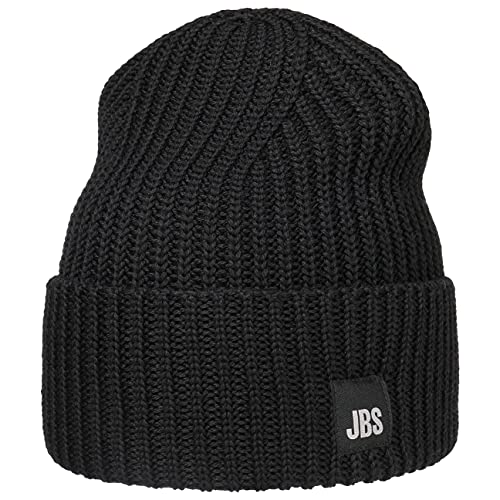 Stetson Classic Umschlagmütze Damen/Herren One Size (ca. 54-61 cm) - Made in Italy - Strickmütze mit kuscheliger Wolle - Breiter Umschlag - Länge 23 cm - Mütze Herbst/Winter schwarz One Size von Stetson