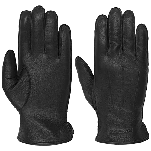 Stetson Classic Uni Goat Lederhandschuhe Handschuhe Fingerhandschuhe (8 1/2 HS - schwarz) von Stetson